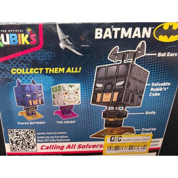 Rubiks Batman Fully Solvable Cube Puzzle For Ages 8+ - Picture 5 of 5